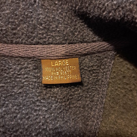 St. John's Bay Dark Green Fleece Zipper Jacket - Picture 8 of 9